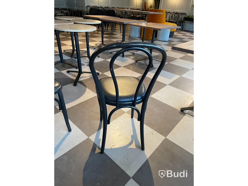 6st Cafestolar, träram med vinylsits, Inköpt för 1382 SEK/st