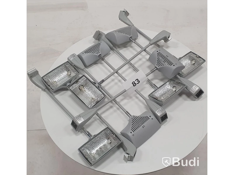 9st Armlampor med halogenglödlampa för OctaNorm