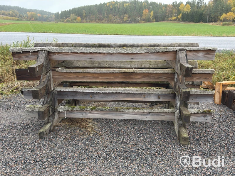 Båtuppläggningsvaggor, 4 st, 300 cm