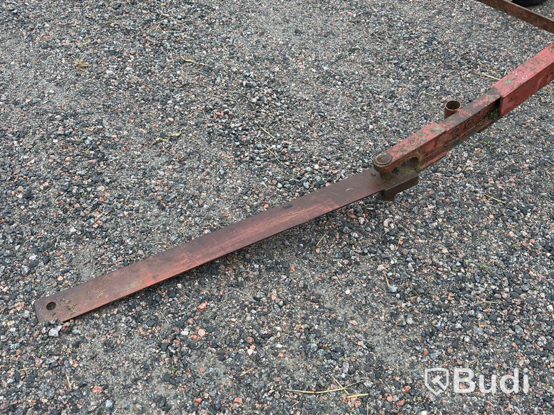 Transportvagn, tvåhjulig stålram, 160×160 cm