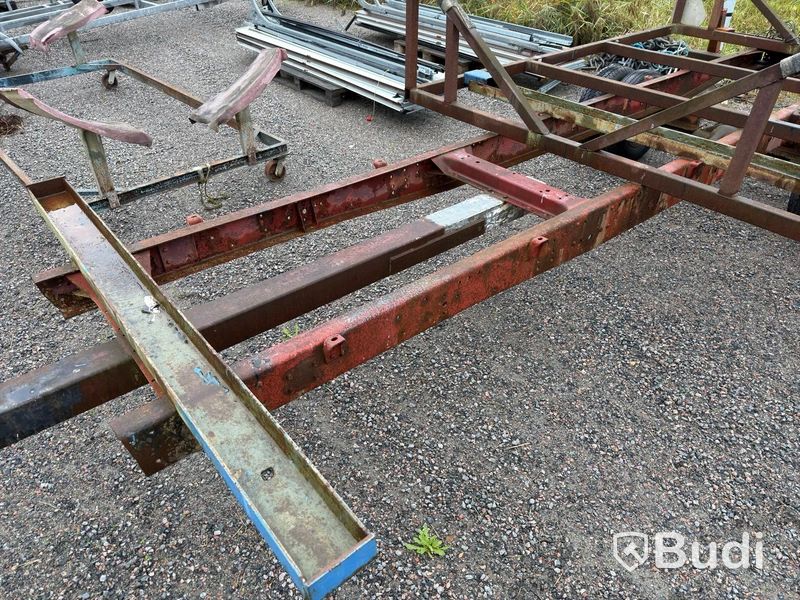Båtvagn, 7,2×2,2 m, dubbelmonterade hjul