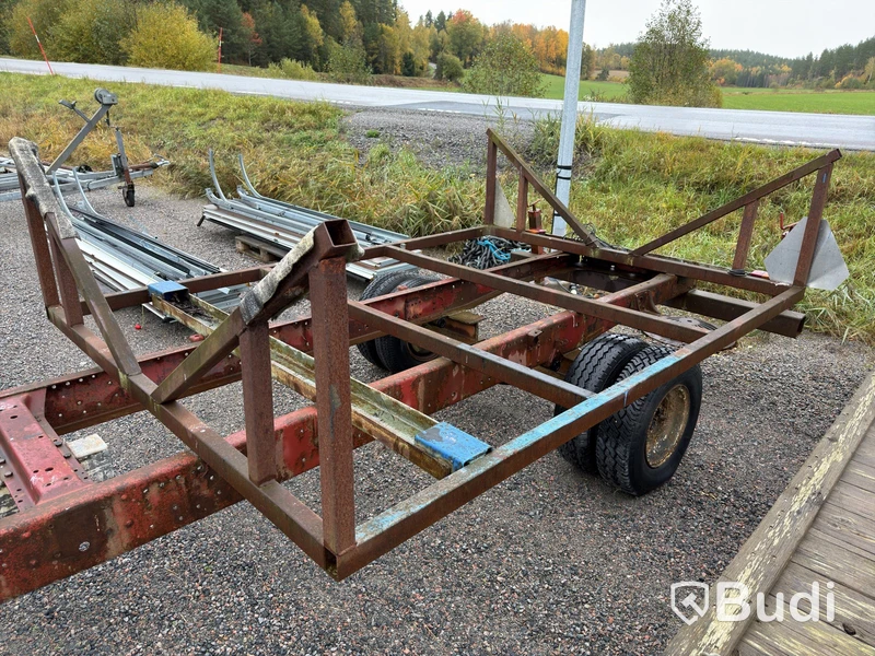 Båtvagn, 7,2×2,2 m, dubbelmonterade hjul