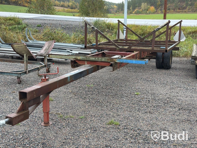 Båtvagn, 7,2×2,2 m, dubbelmonterade hjul