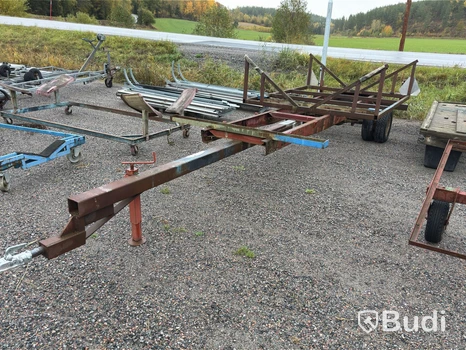 Båtvagn, 7,2×2,2 m, dubbelmonterade hjul