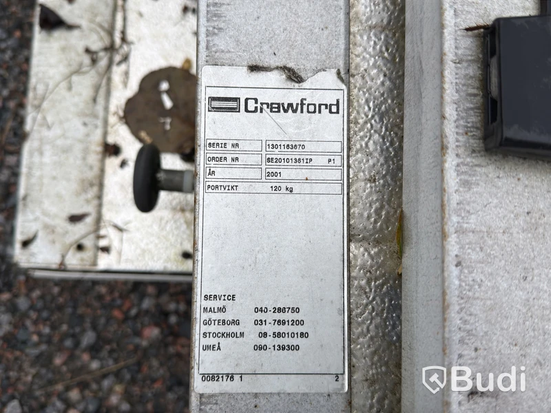 Crawford overhead sectional door, approx. 4×4 m