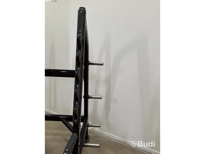Knäböjsställning Life Fitness, svart, viktförvaring