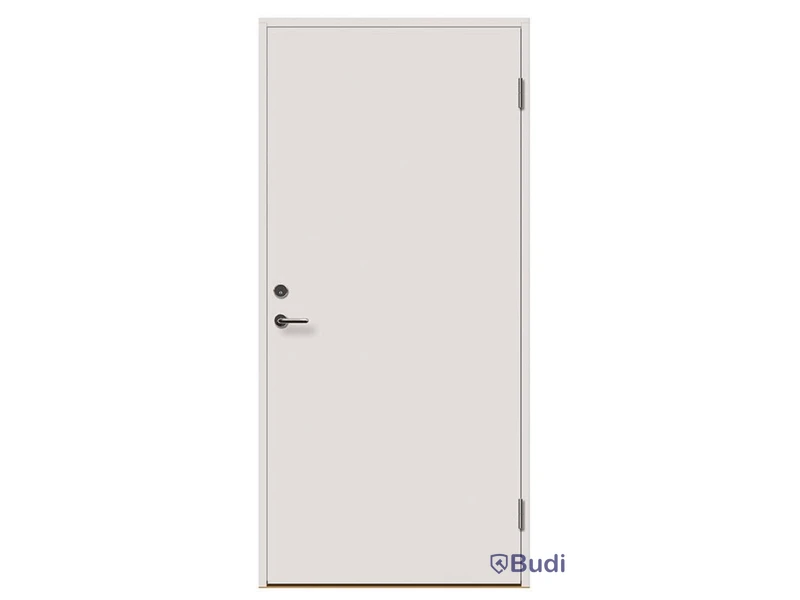 (NEW) EXTERIOR DOOR SOLID ELEMENTS RIBE 9X20 RIGHT-HANDED WHITE