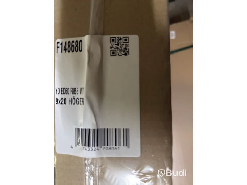 (NEW) EXTERIOR DOOR SOLID ELEMENTS RIBE 9X20 RIGHT-HANDED WHITE