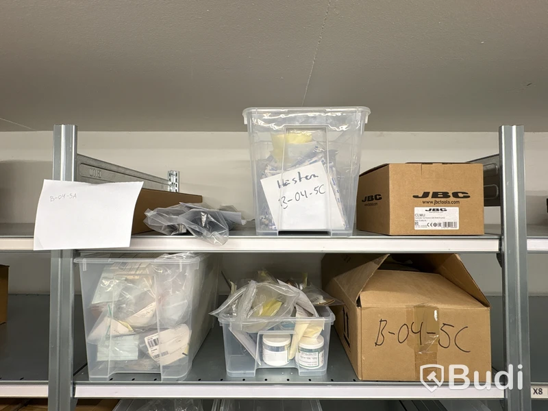 Inventory of soldering equipment, ESD protection, tools, consumables, etc.