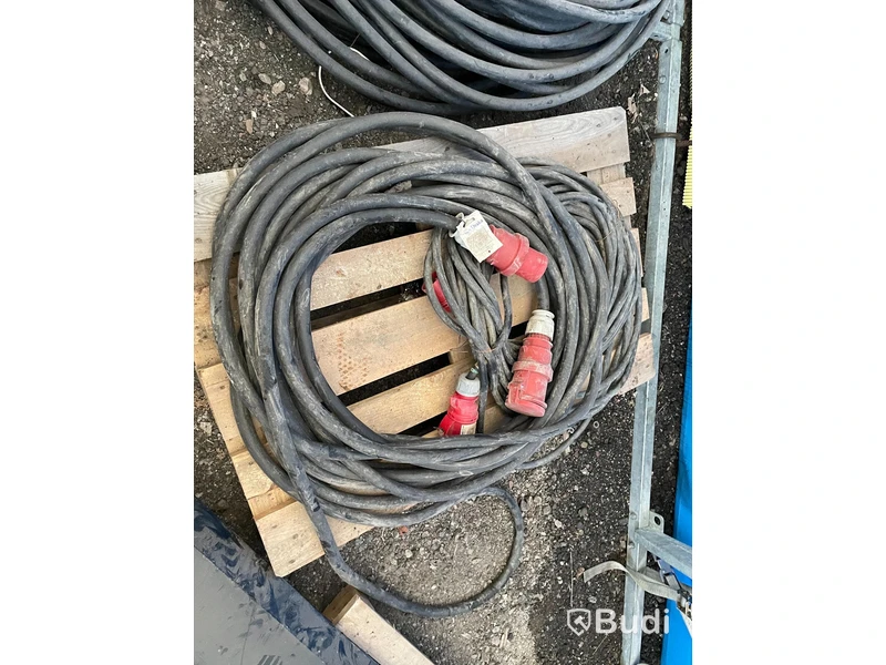 Kabel 25 m 3-fas stor samt 3-fas 25 m mindre