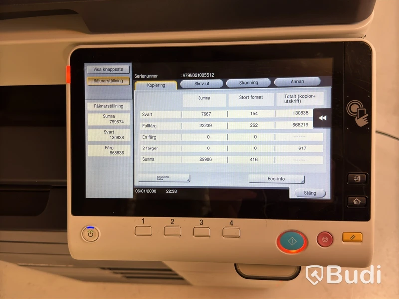 Multifunktionsskrivare Konica Minolta bizhub C458, färg, efterbehandlare