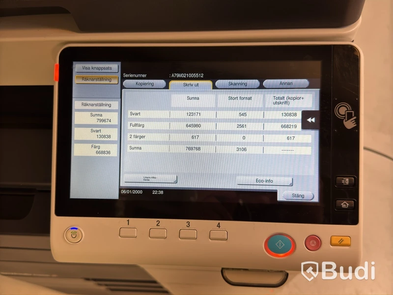 Multifunktionsskrivare Konica Minolta bizhub C458, färg, efterbehandlare