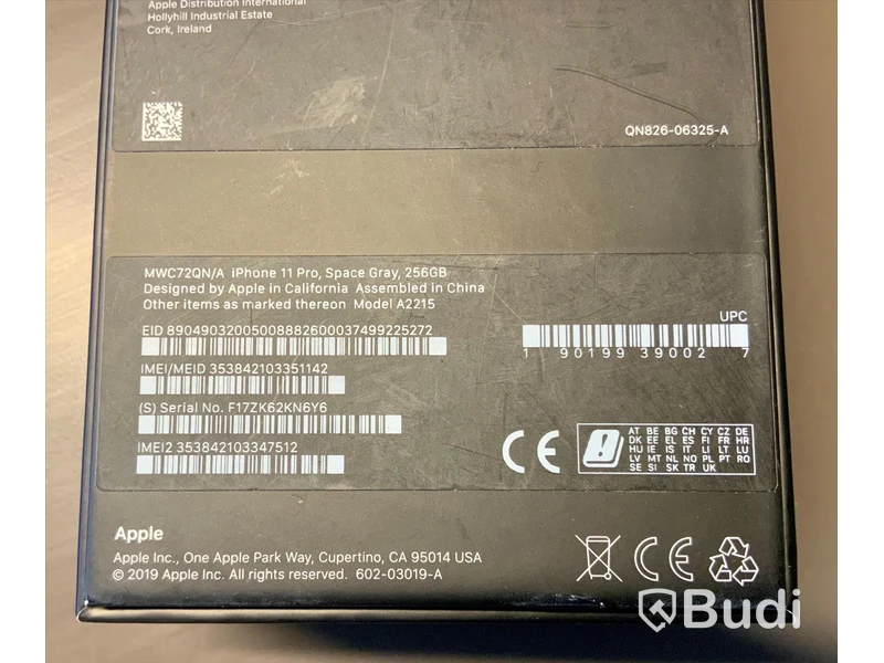 iPhone 11 Pro, Space Gray, 256GB.