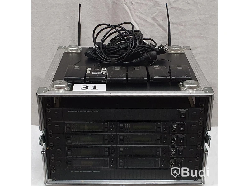 Shure UHF MK1 - 8 kanaler, 6st Bodypacks.
