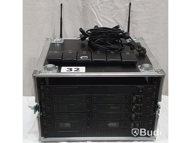 Shure UHF MK1 - 8 kanaler, 6st Bodypacks.
