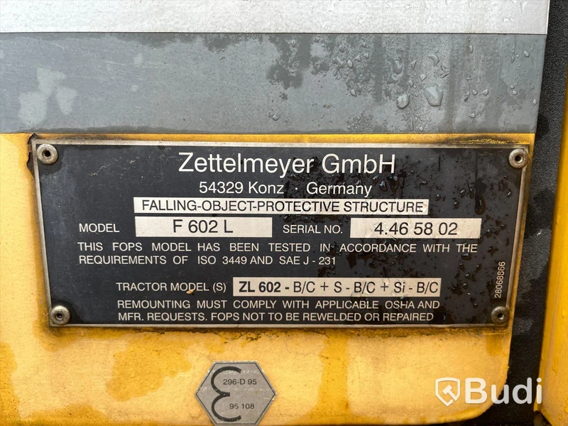 Hjullastare Zettelmeyer ZL 620 S från 1998. Ink gafflar och skopa