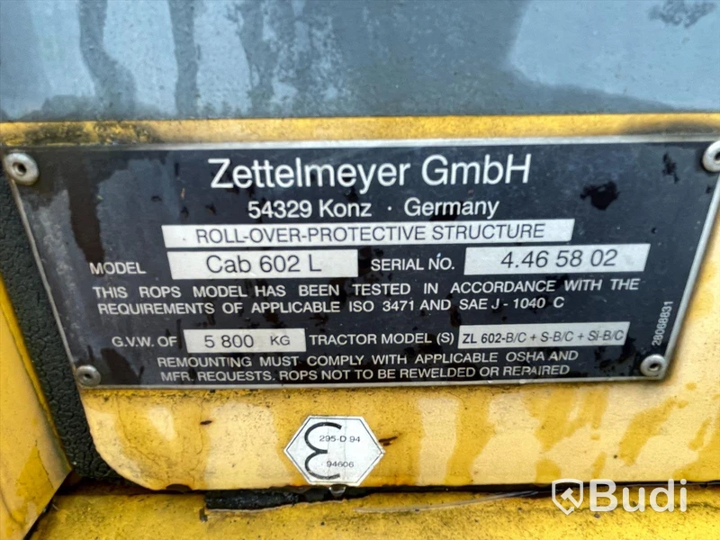Hjullastare Zettelmeyer ZL 620 S från 1998. Ink gafflar och skopa