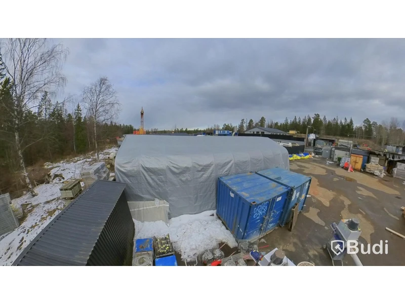Tälthall Scandi, höjd 4 meter, längd 12 meter, bredd 5 meter