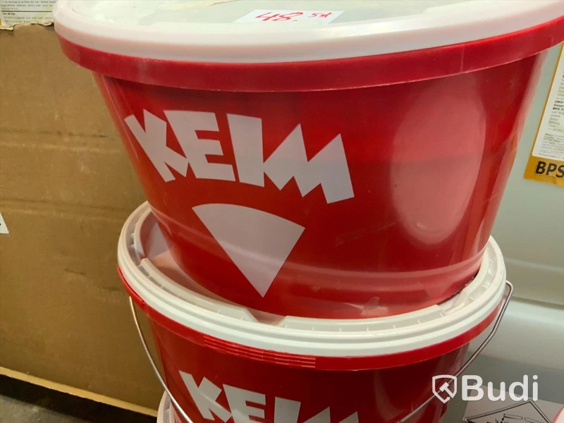 5st hinkar (18kg) med Keim Stucasol-Fondo Silikatbaserad grundfärg med fyllnadsmedel