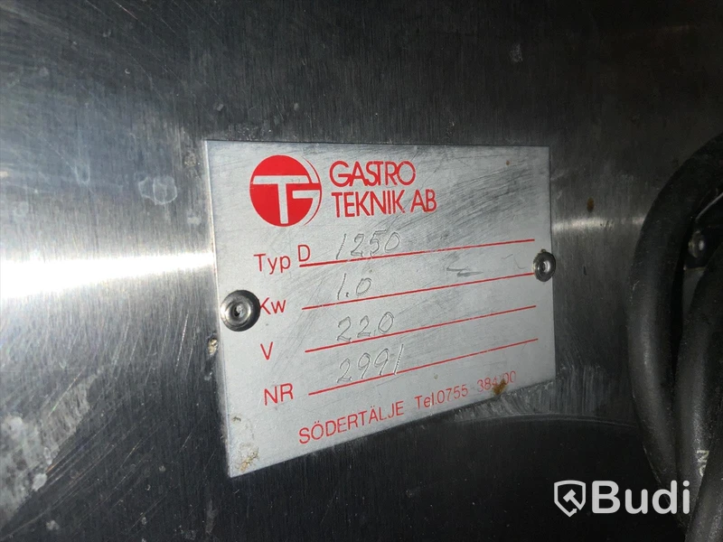 Tallriksvärmare Gastro Teknik Typ D1250