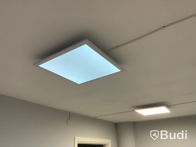 Taklampor LED, justerbart ljus, RGB, 9st. 40x40cm