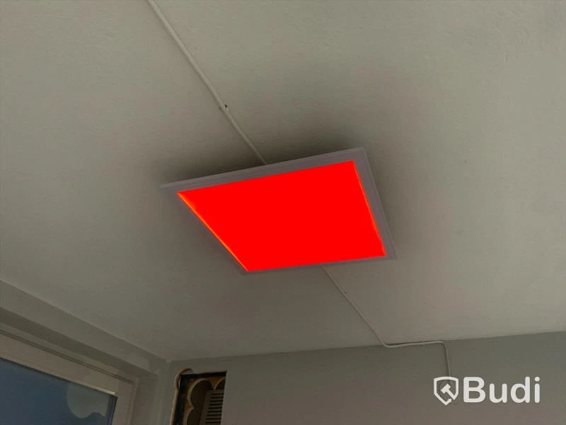 Taklampor LED, justerbart ljus, RGB, 9st. 40x40cm