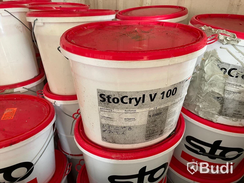 Parti till ett inköpsvärde över 100 000 kr, med diverse ”Sto” betongfix och impregnering