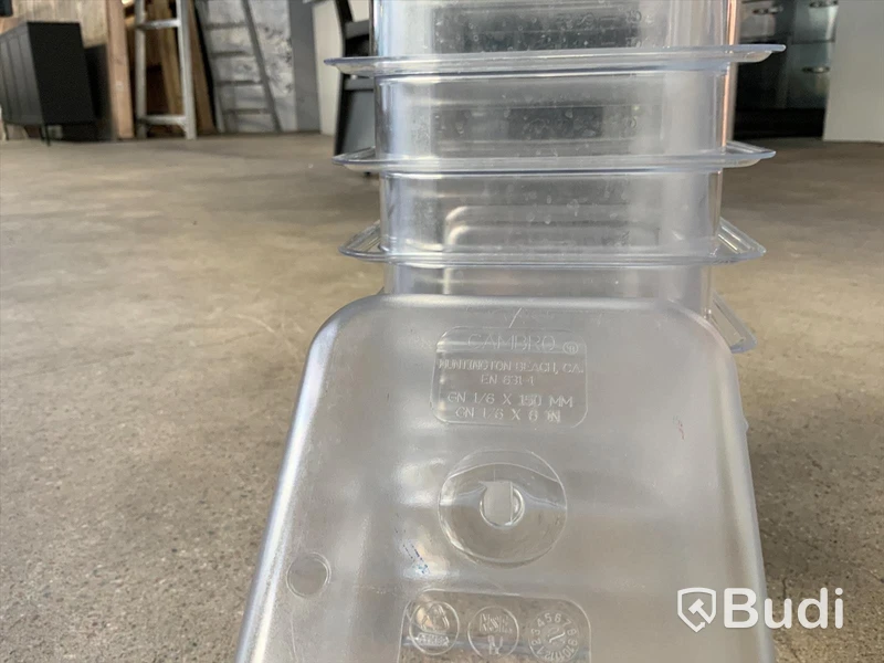 Plastlådor set av 16st (CAMBRO GN 1/6 X 150 MM)