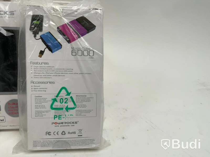 4st Powerocks powerbank 6000mAh