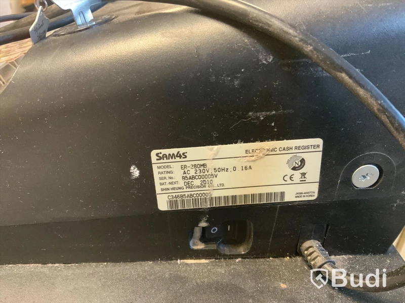 Sam4s ER-280MB kassamaskin inkl scanner