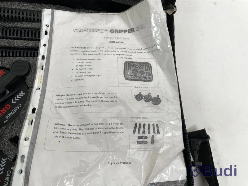 Cam-tree Griper sugproppskit för montering av kamera på t.ex. Fordon