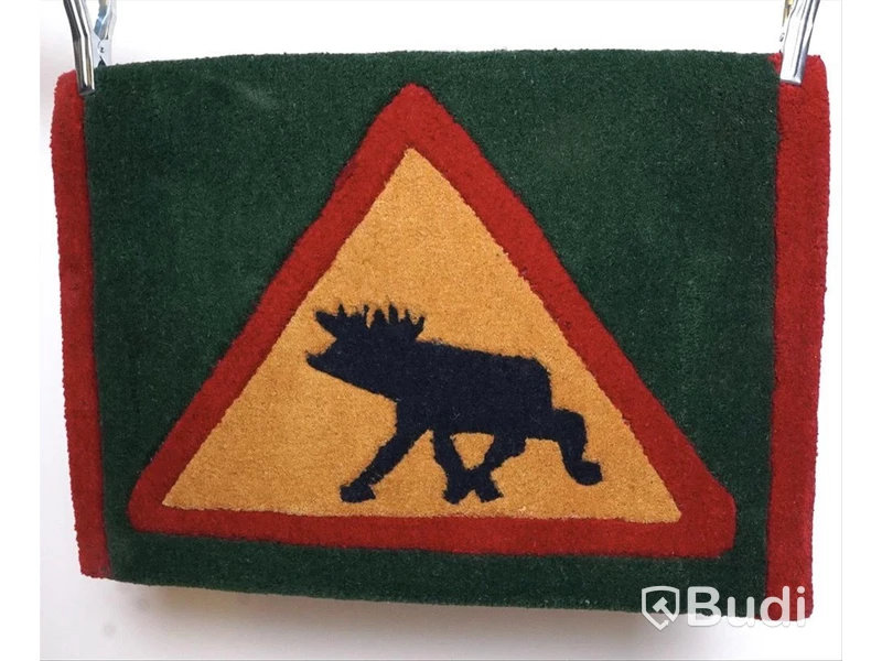 Handtuftad matta från AXECO, Älg, 50x70