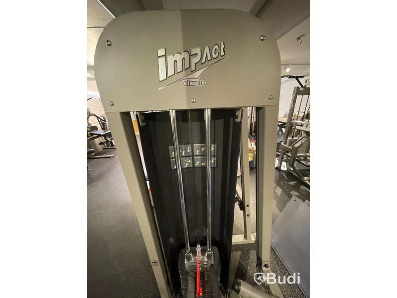Axelpressmaskin/lutande bänkpress från Impact med viktmagasin 200 kg