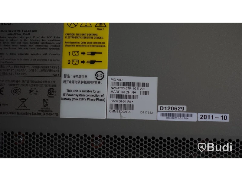 Cisco Nexus 5548UP samt Cisco Nexus 2248 TP Fabric Extender ink 7st DAC kablar