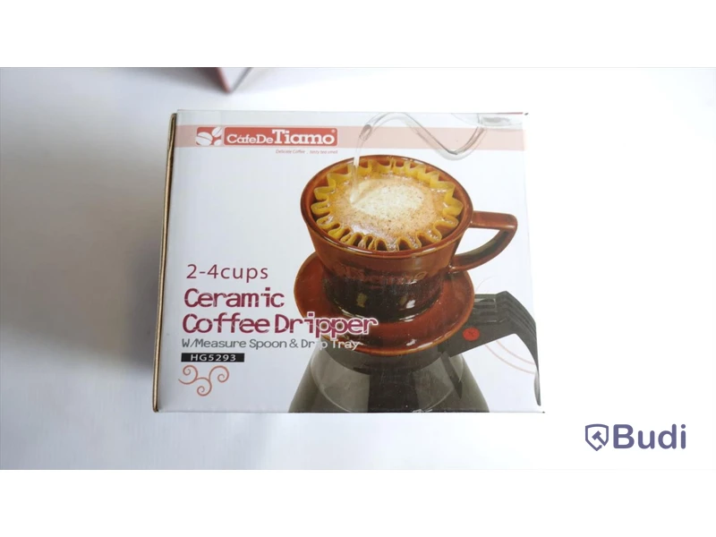 1st CafeDeTiamo Coffee Grinder samt Ceramic coffee dripper