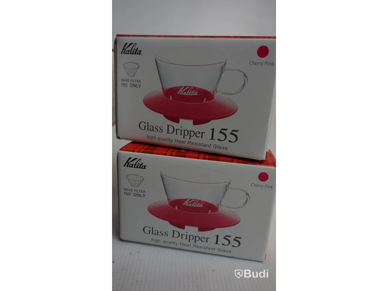 58. 6st Kalita Glass drippers i olika färger samt 1st 300 Server G