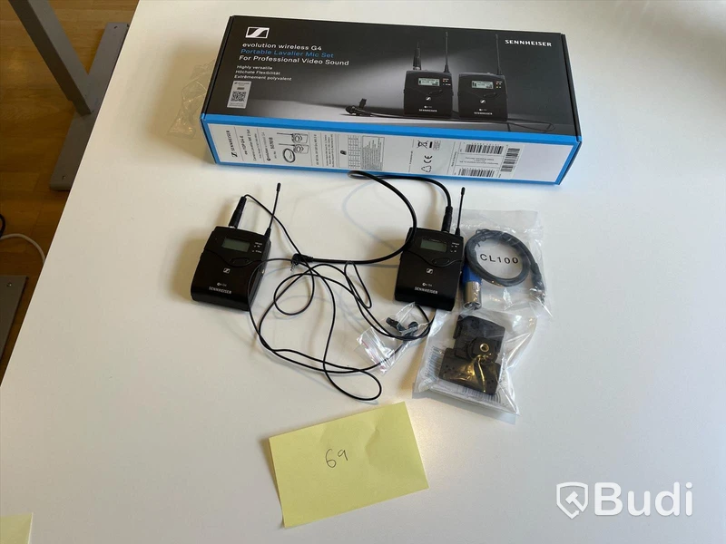 Sennheiser trådlöst mikrofonsystem ink mygga EW 112P G4-E Frekvens E 823-865 Mhz