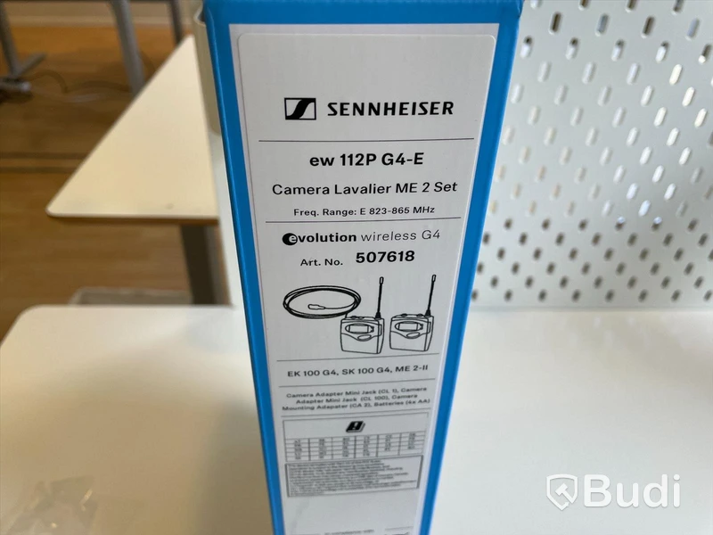 Sennheiser trådlöst mikrofonsystem ink mygga EW 112P G4-E Frekvens E 823-865 Mhz