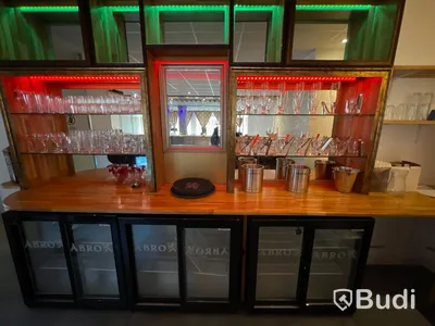 Parti glas samt sparbössa Jack Daniels