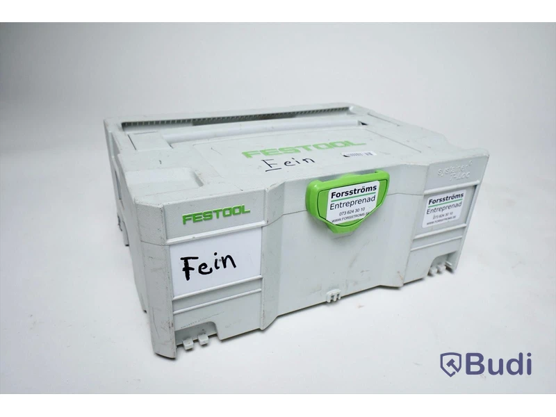 FESTOOL systainer toolbox, höjd 17 cm, skadat hörn
