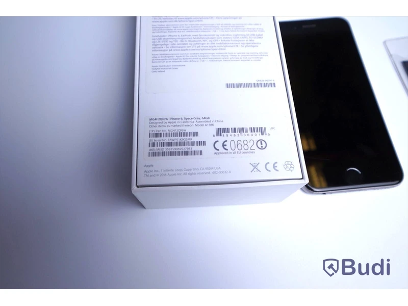 Iphone 6 64 GB Space gray utan laddare fast med kartong