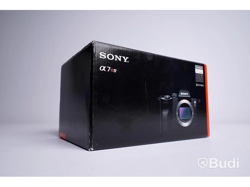 Sony A7RIV kamerahus ink orginalkartong och laddare och batteri