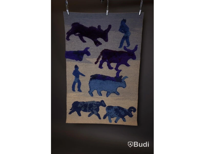 Handvävd matta, 100x150 cm