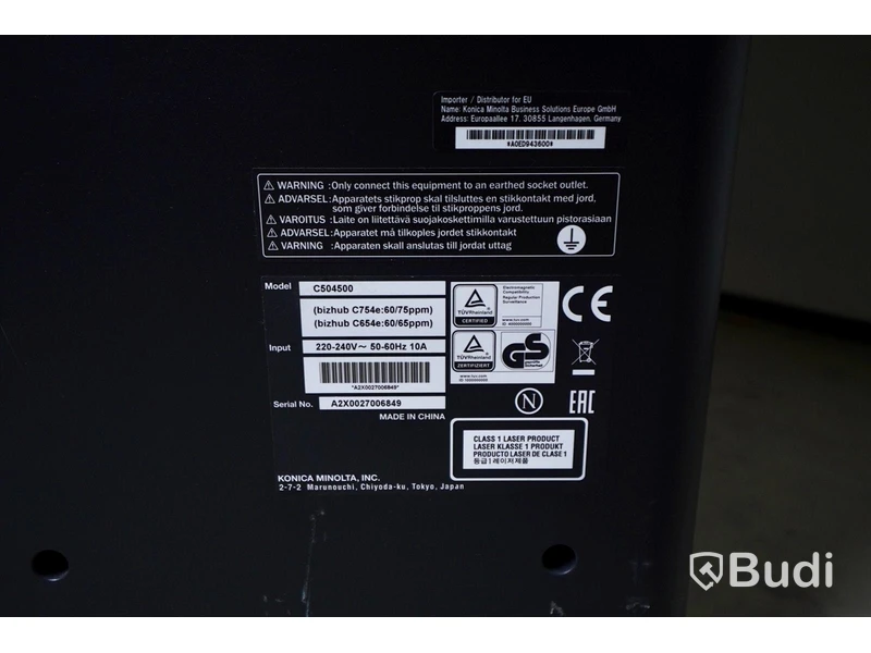 Multifunktionell skrivare Konica Minolta bizhub C754e