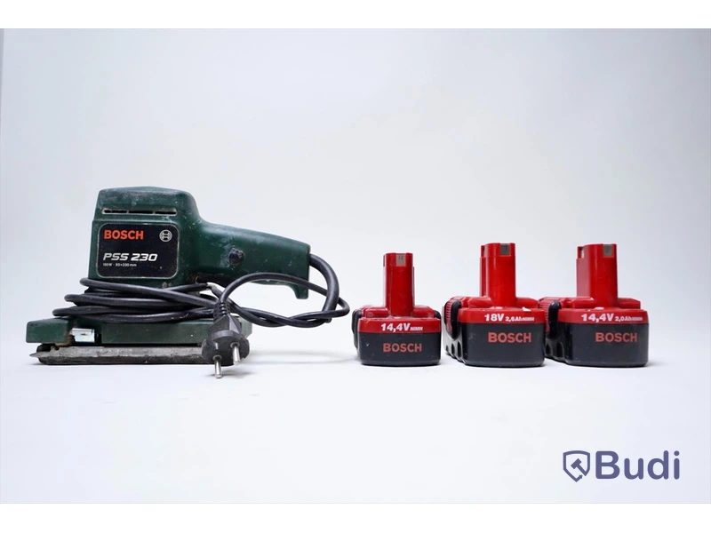 Bosch kit 1st Planslip 3st batterier
