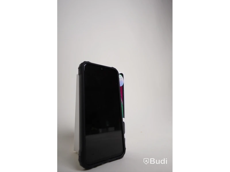 Samsung Galaxy A40 svart med stöttåligt skal