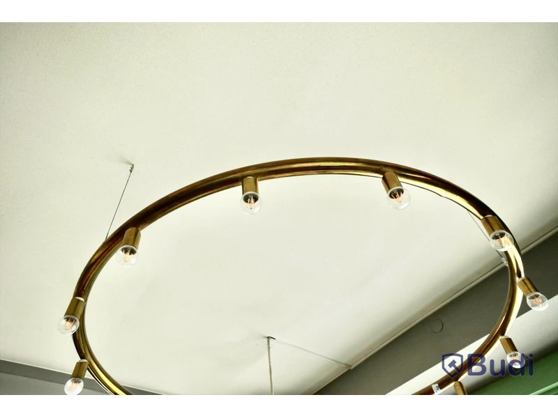 Ljusarmatur rund, 14 lampor, 183 cm i diameter