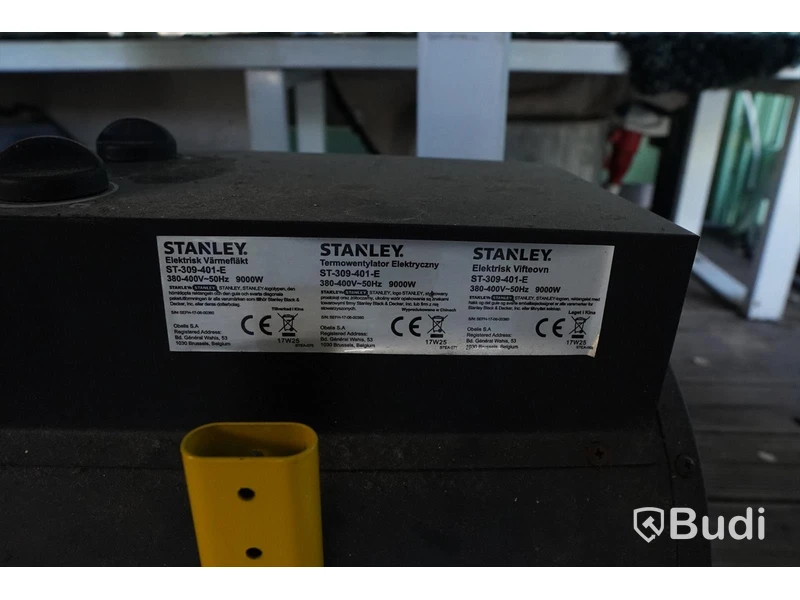 Värmefläkt Stanely 9kW, 3 fas.