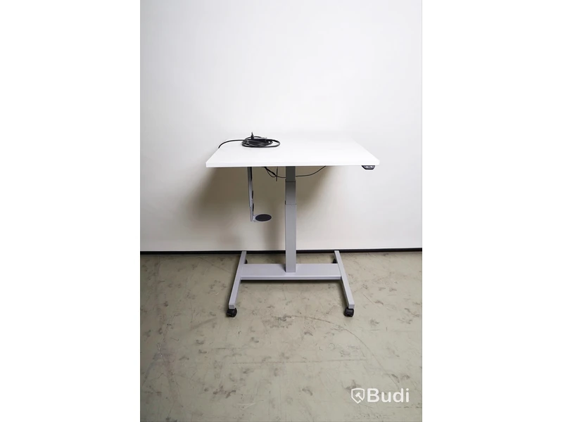 Ergonomiskt sitt-ståbord på hjul