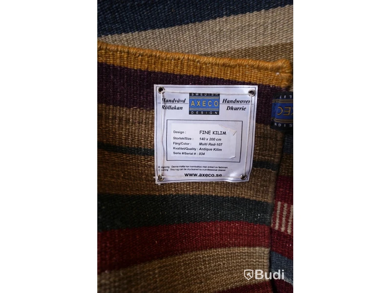 Handvävd Röllakan från AXECO, design: FINE KILIM, 140x200 cm